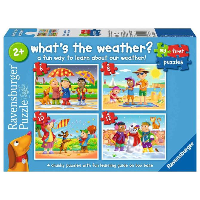 Ravensburger What's the Weather 4 x Jigsaw puzzles 6,8,10,12pc